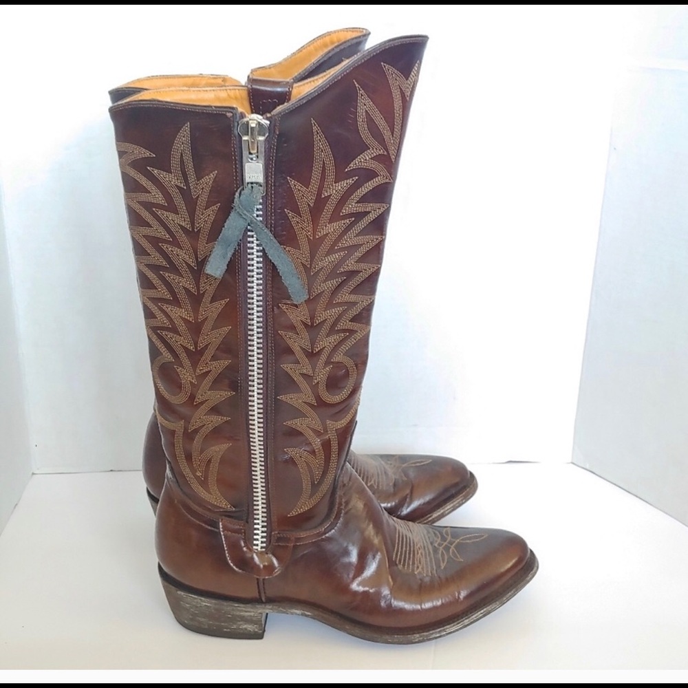 Old Gringo Tall Zip-Up Boots 8.5